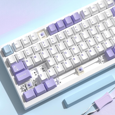 Clavier Mécanique - WirelessMechanicalKeyboard™ - Blanc - Univers - jeux