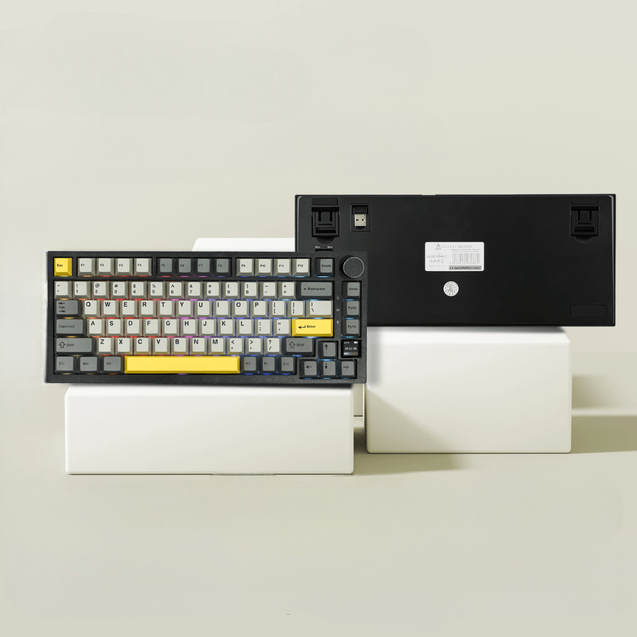 Clavier Mécanique - WirelessMechanicalKeyboard™ - Gris Foncé - Univers - jeux