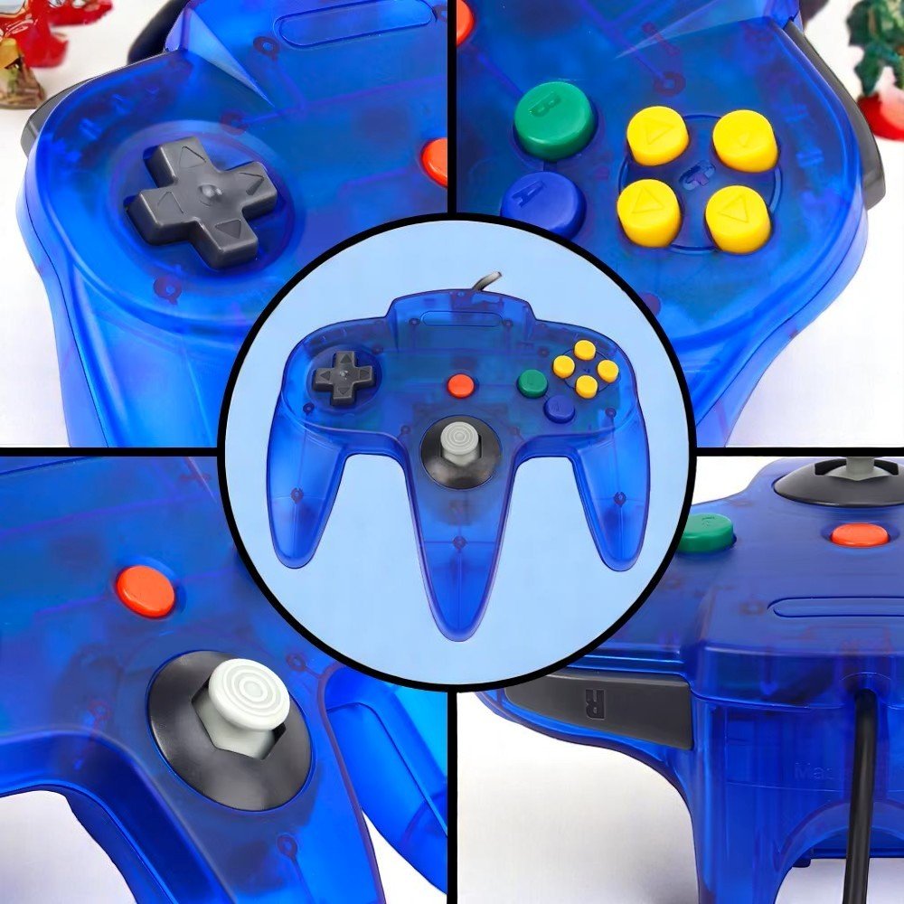 Manette N64 - RetroPad64Duo™ - Bleu - Univers - jeux