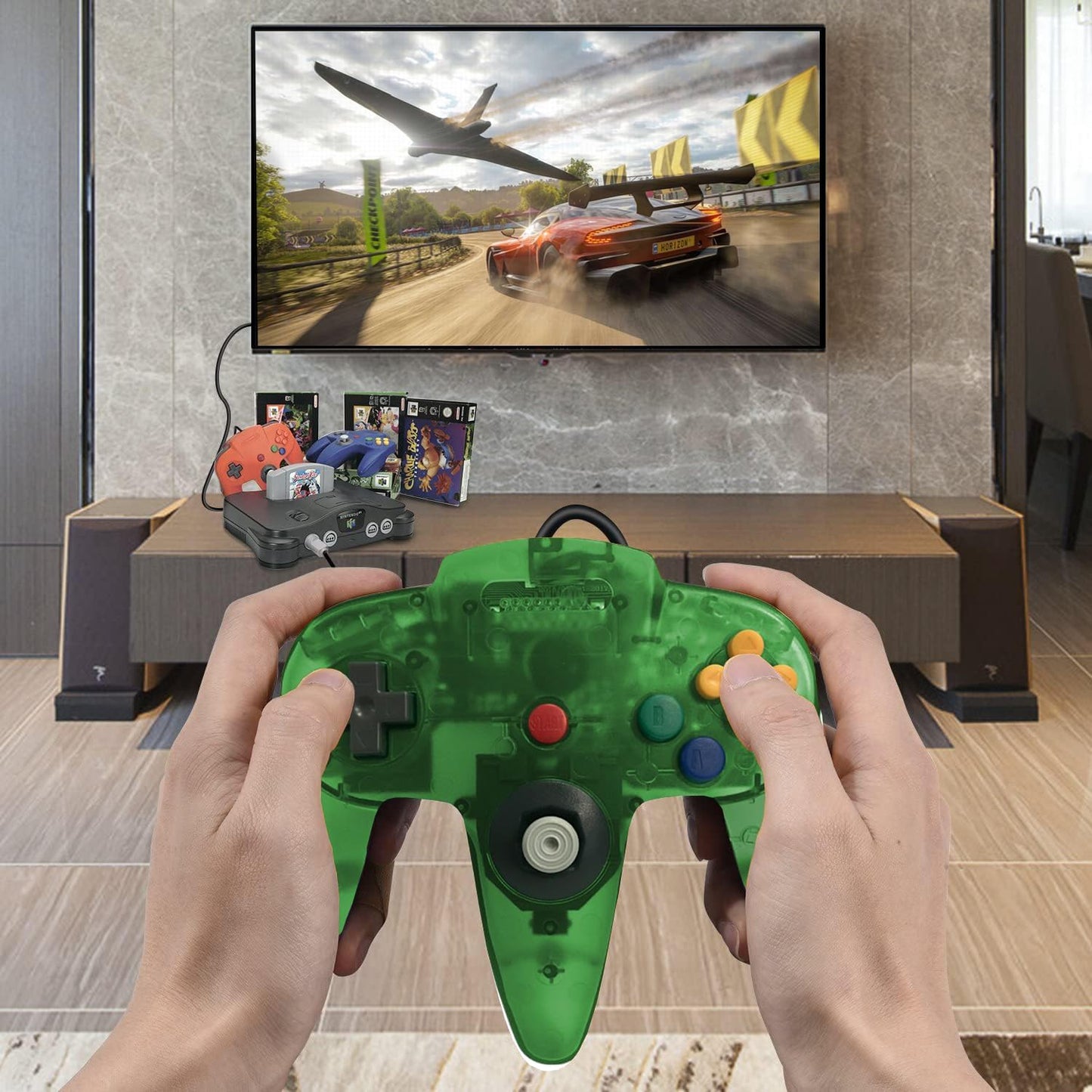 Manette N64 - RetroPad64Duo™ - Vert - Univers - jeux