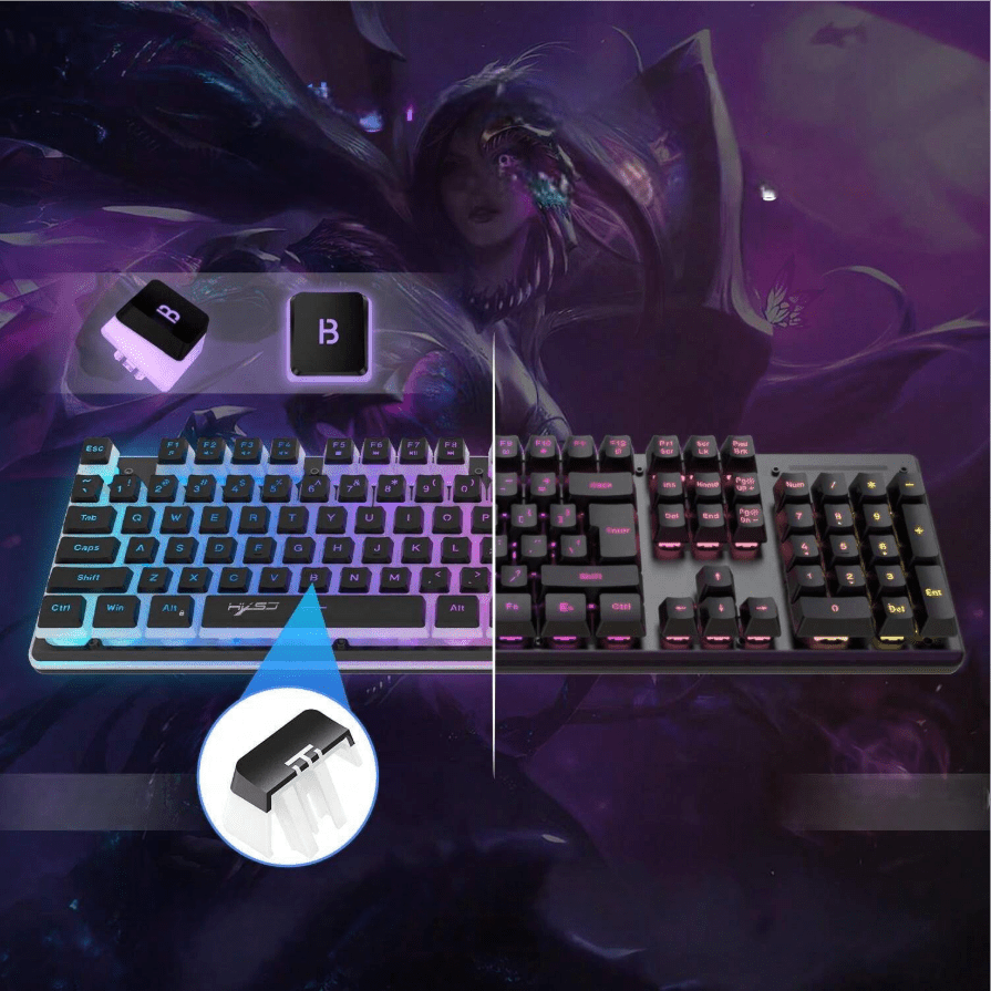 Souris et Clavier Sans Fil - WirelessKeyboardMousePack™ - Noir - Univers - jeux